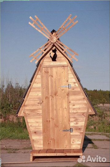 Дачный туалет деревянный Ц323