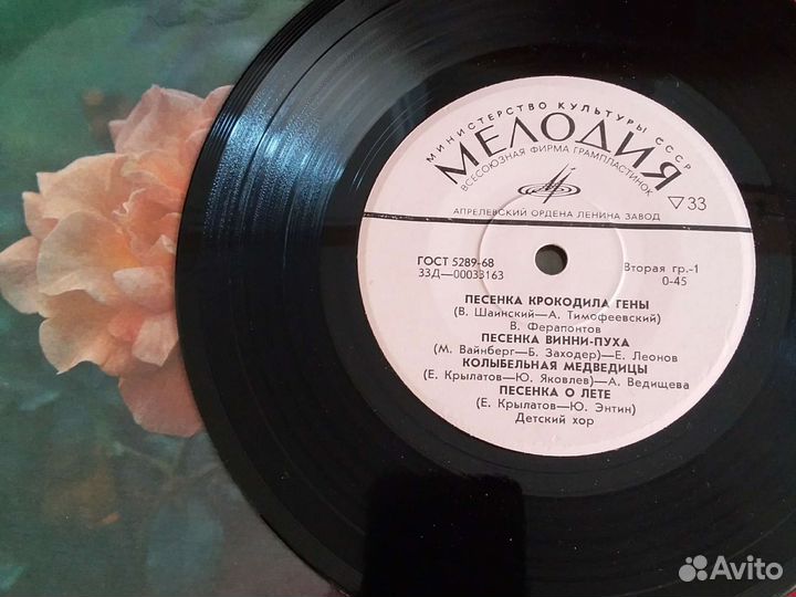 Пластинки виниловые