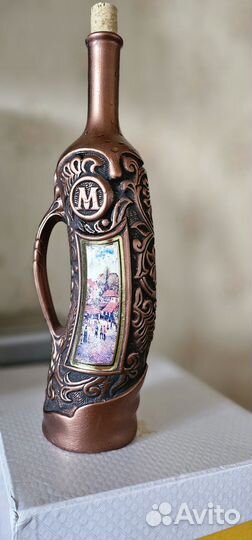 Бутылка коллекционная с пробкой