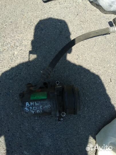 Компрессор кондиционера на BMW320d
