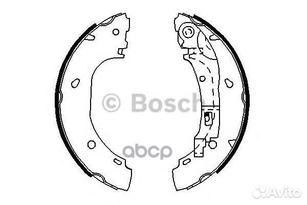 Колодки торм.бараб.254х57 0986487701 Bosch