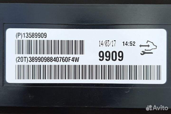 Chevrolet Cruze блок