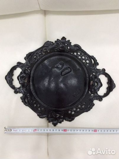 Тарелка декоративная чугун Касли