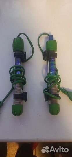 Аквариумный обогреватель и угольный наполнитель