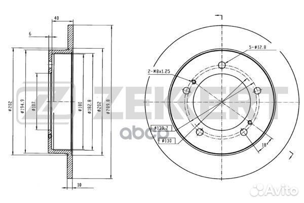 Диск торм. перед. Suzuki Vitara (ET TA TD) 88