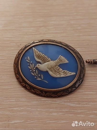 Старинная брошь серебро