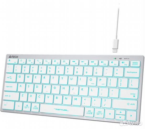 Клавиатура A4Tech Fstyler FX61, белый