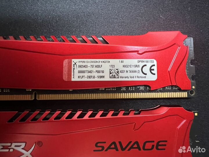 Оперативная память ddr3 xyperx HX321C11SR/16