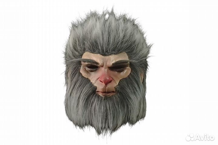 Маска Вуконг серый латекс, искусственный материал