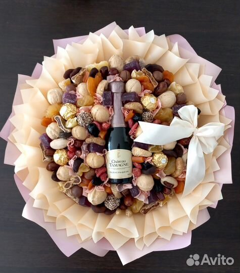 Съедобные букеты, наборы, корзины на выпускной