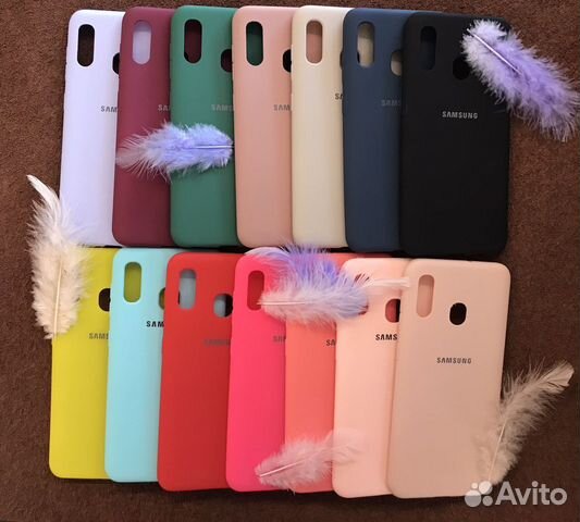 Чехол силиконовый Samsung A20