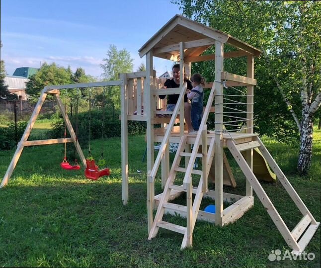 Детская игровая площадка Савушка доставка и сборка