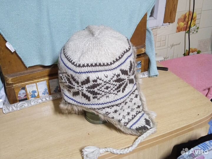 Шапка ушанка женская