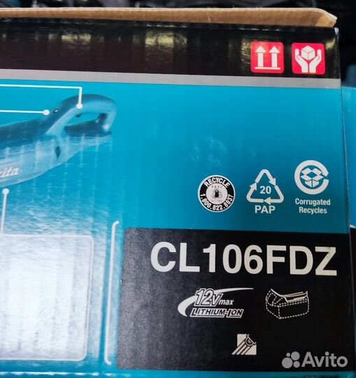 Аккумуляторный пылесос makita CL106FDZ