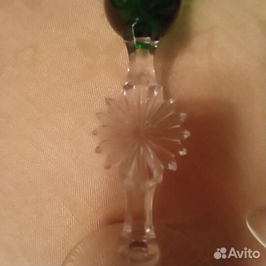 Подсвечники зелёные 16,5 см