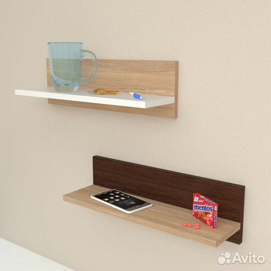 Полка Даминарт Настенная Прямая Угол 700, 70х13х15