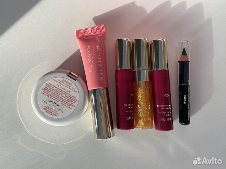 Clarins миниатюры румяна блески карандаш