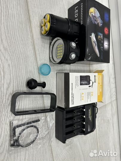 Подводный фонарик (разные цвета)