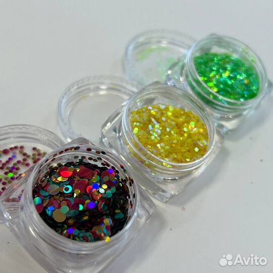 Блестки для дизайна ногтей
