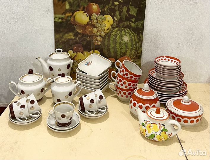 Чайный икофейный сервиз,тарелки