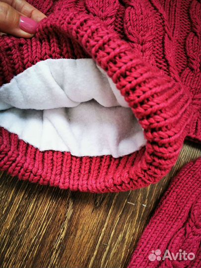 Шапка, снуд и варежки