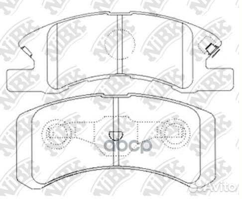 Колодки тормозные дисковые передние NiBK PN6428