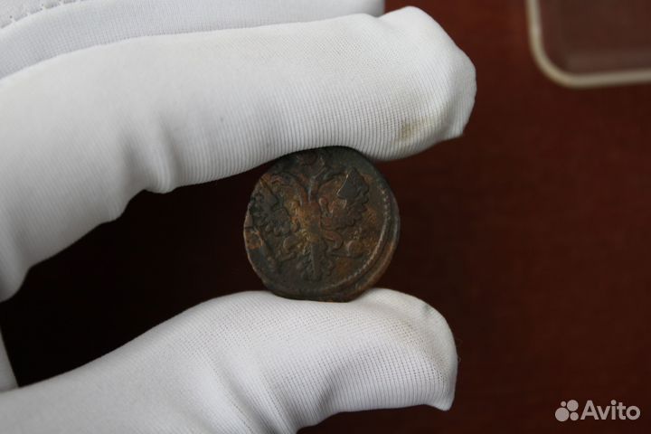 Полушка 1730 нечастая в Твери