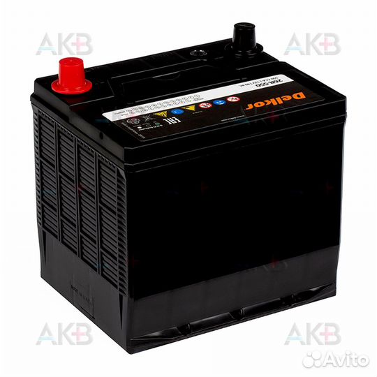 Аккумулятор автомобильный Delkor 26R-550 (60R 550А