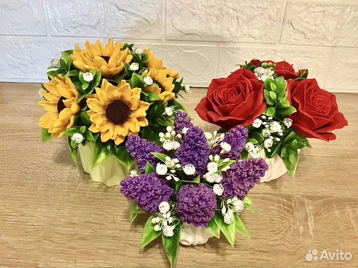 Букеты цветов из мыла