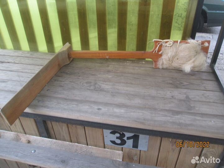 Прялка деревянная, веретена