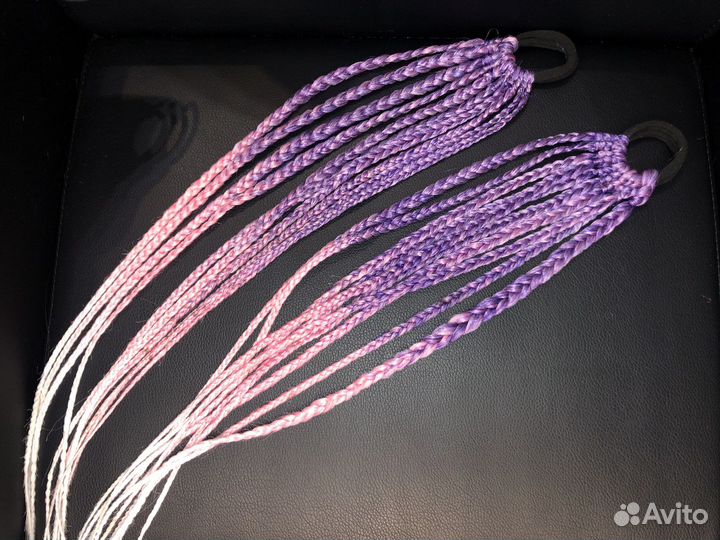 Канекалон, косы на резинке