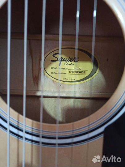 Акустическая гитара fender squier SA-150