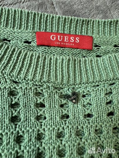 Ажурный хлопковый свитер Guess