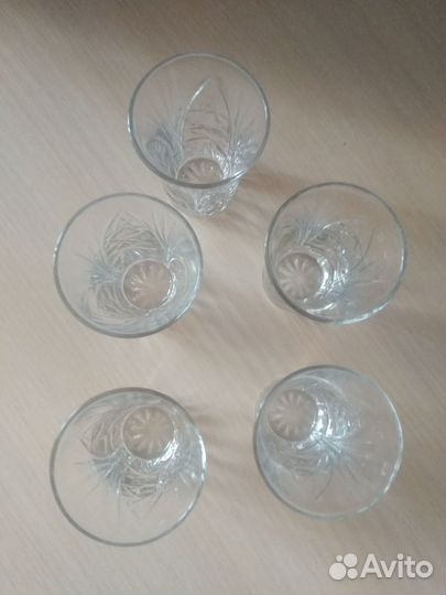 Хрустальный набор графин с рюмками, СССР