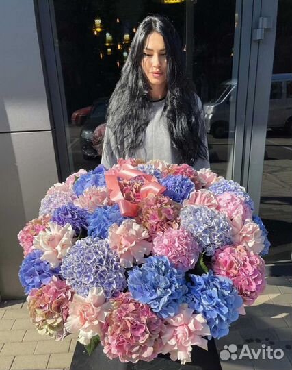 Букет цветов Гортензия