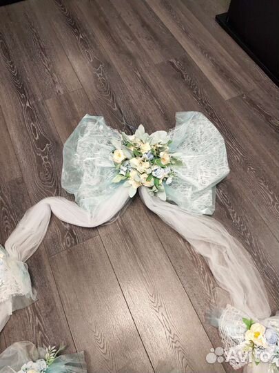 Украшение на машину на свадьбу