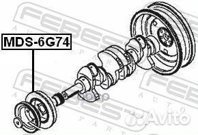 Шкив коленвала 6G74 MDS-6G74 Febest