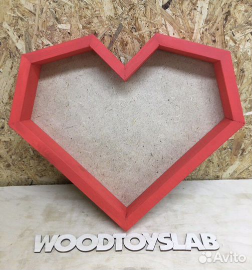 Деревянные подарочные боксы-сердца