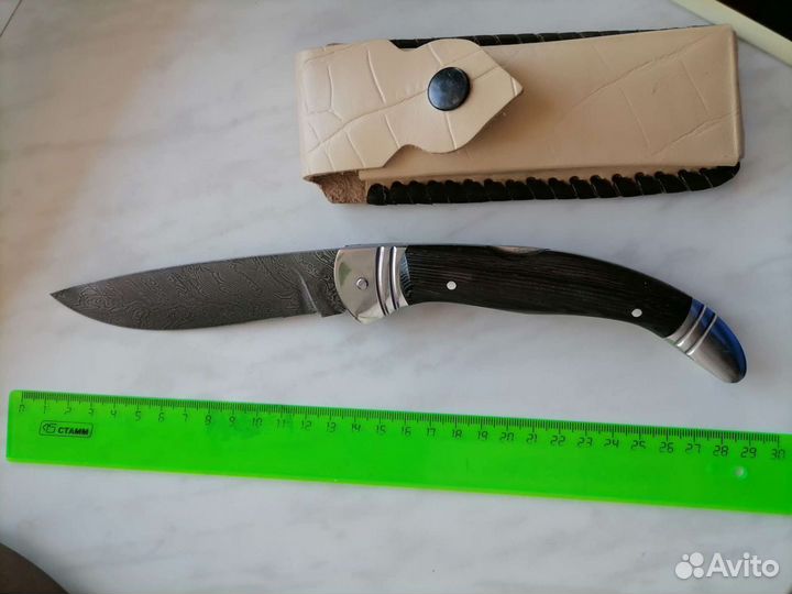 Нож ручной работы, складной