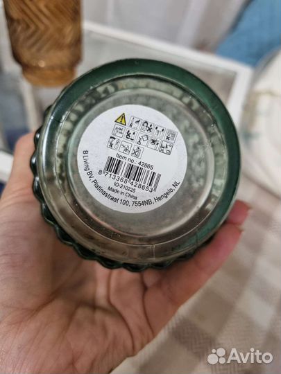 Ваза подсвечник стекло