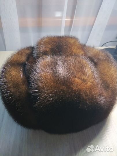 Норковая шапка мужская