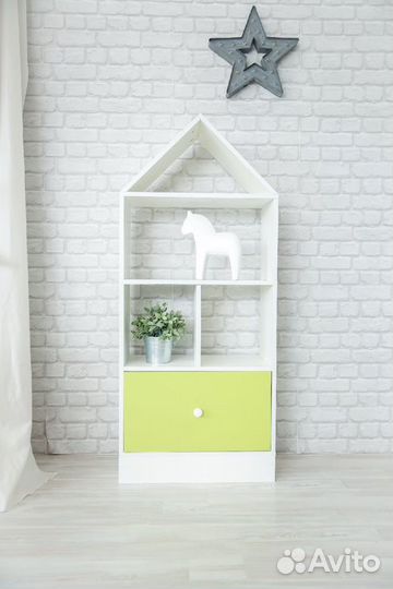 Детский стеллаж Домик