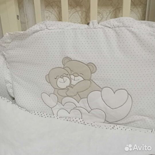 Комплект детского белья, бортики, одеяло-конверт