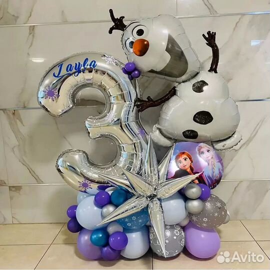 Цифра 1 2 3 4 5 6 7 8 9 на день рожденья из шаров