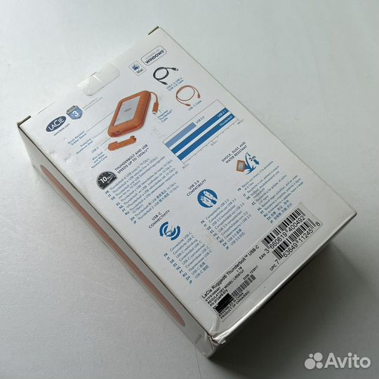 Внешний жесткий диск 1TB LaCie Rugged Thunderbolt