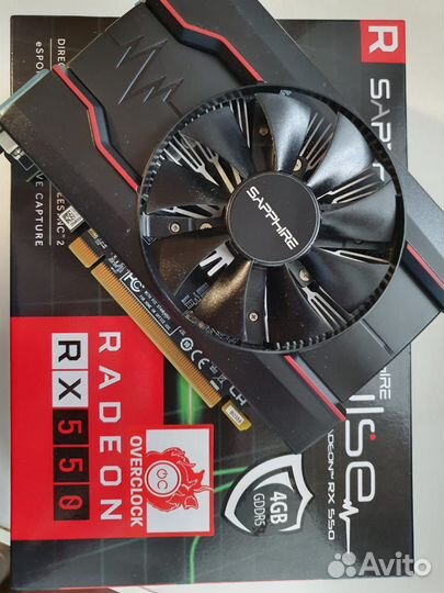 Видеокарта Rx 550 sapphire