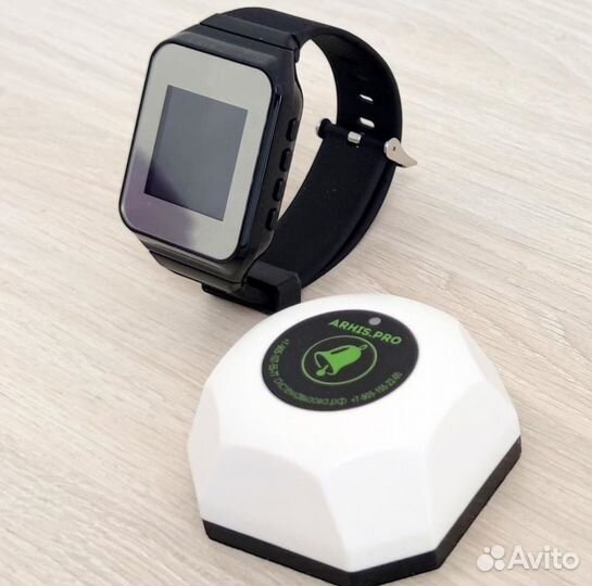 Беспроводная система/кнопка вызова официанта часы