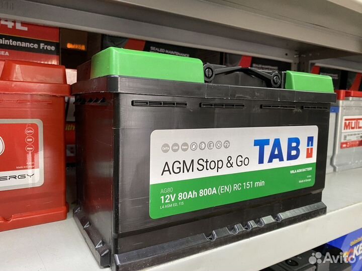 Аккумулятор AGM 80ач Tab Старт-Стоп Гарантия