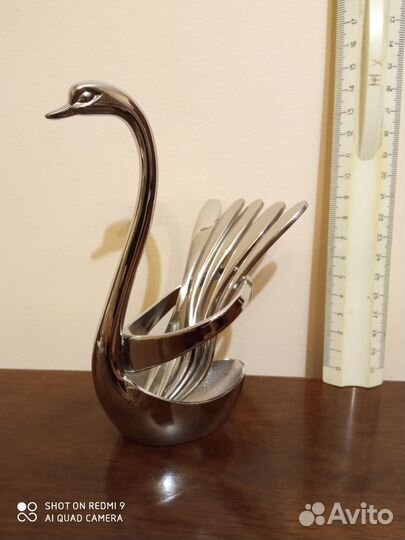 Новый столовый прибор держатель лебедь и вилочки