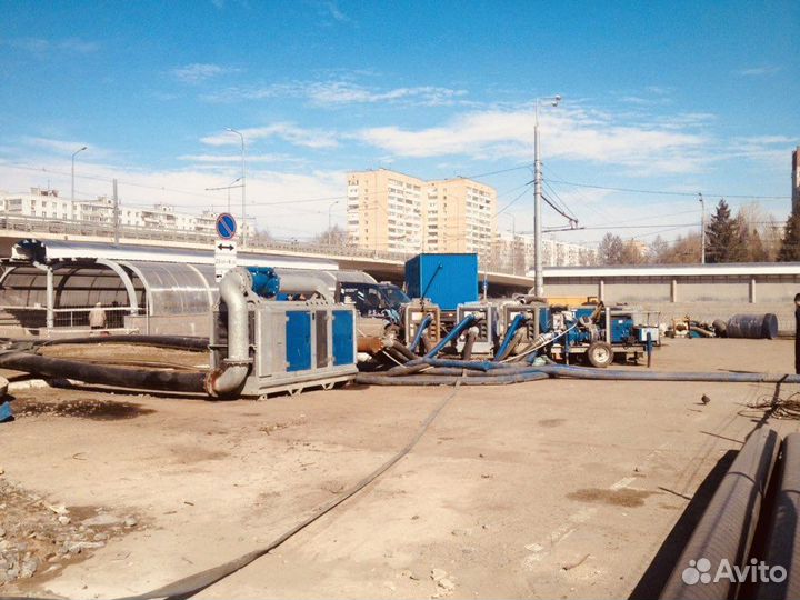 Откачка и перекачка воды от 200 до 4000 кубов час